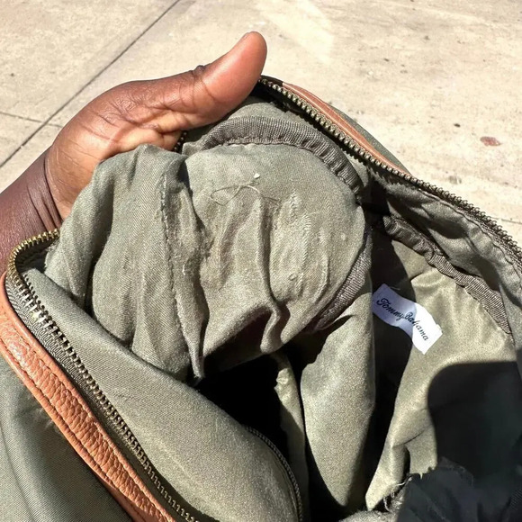 Tommy Bahama Olive Green Backpack - Picture 10 of 12